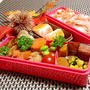 鶏だんご甘辛弁当♪　煮魚の夕食