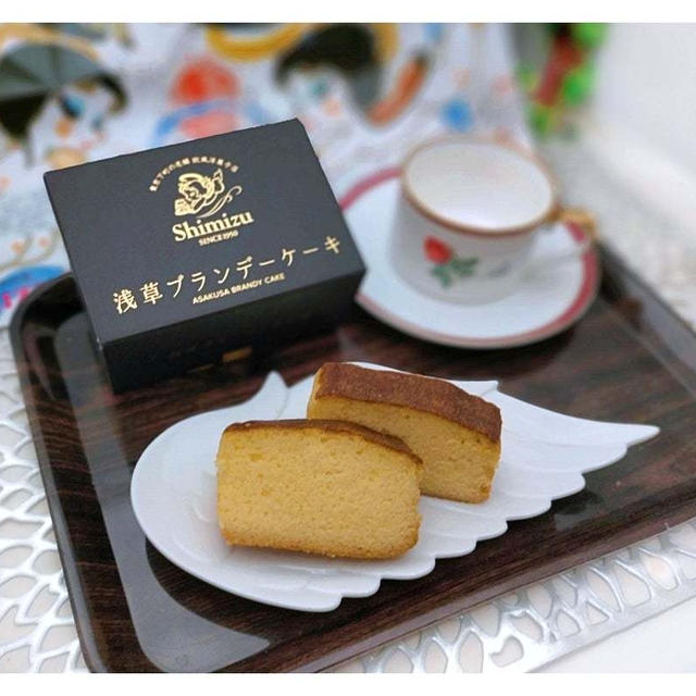 しっとり「浅草ブランデーケーキ」松屋浅草『欧風洋菓子店SHIMIZU』