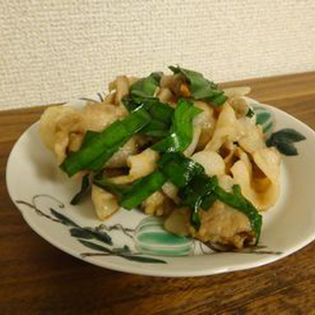 紫蘇と豚バラの煮つけ