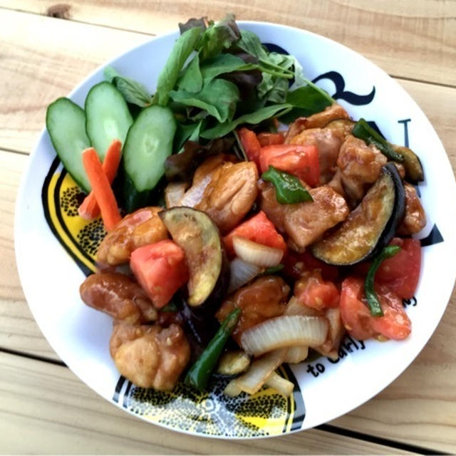 揉んで焼くだけで絶品 夏野菜と鶏肉の照り焼きチキン と 初めての By ちゃんちーさん レシピブログ 料理ブログのレシピ満載
