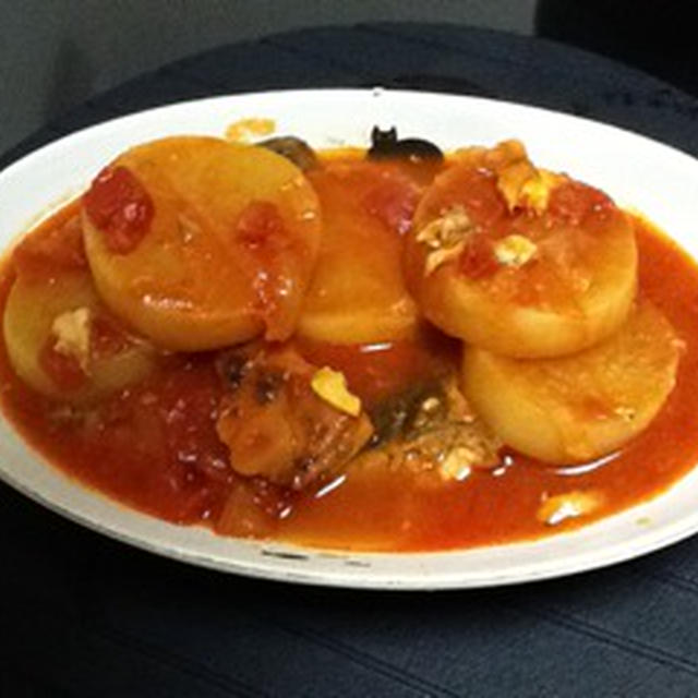 ブリ大根のトマト煮