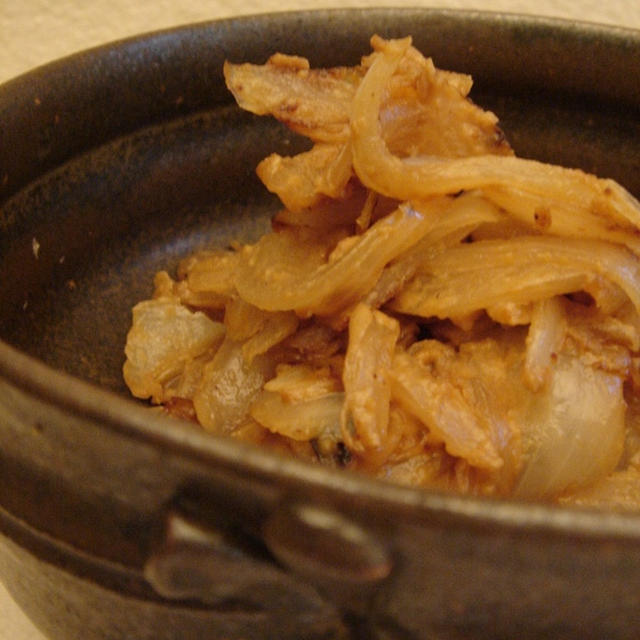 最近のハードローテ♪「玉ねぎの胡麻味噌蒸し」