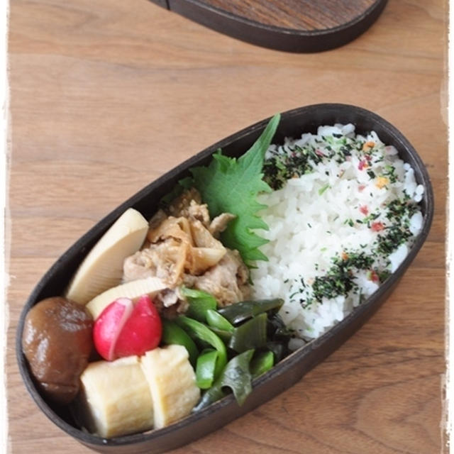 【豚肉と長葱の醤油麹炒め弁当、と初めての俺のフレンチ】