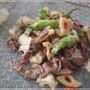 牛肉の薬膳風炒め