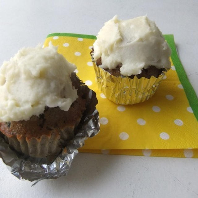 ズッキーニのカップケーキ【Spiced Courgette Cupcakes】