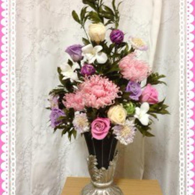プリザーブドフラワーで ．．．仏花