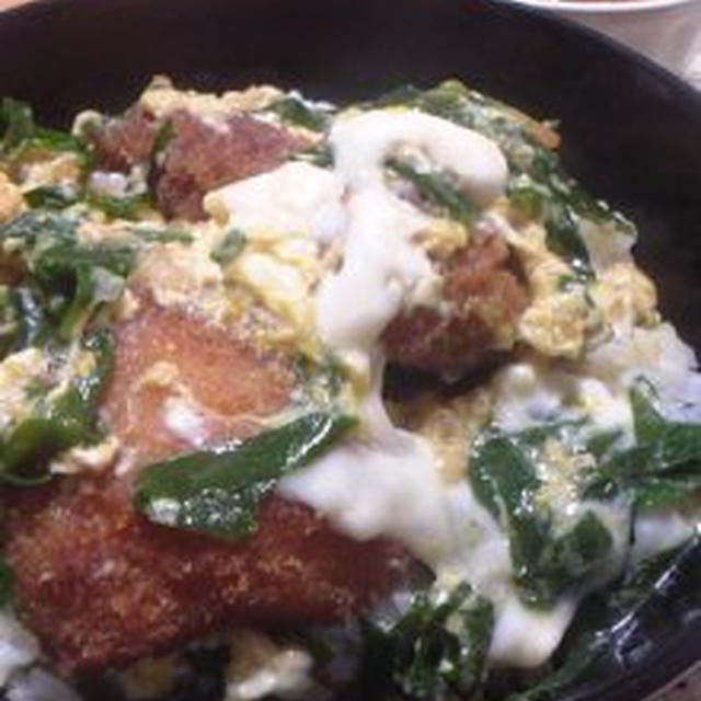 鶏胸肉のカツとじ丼♪