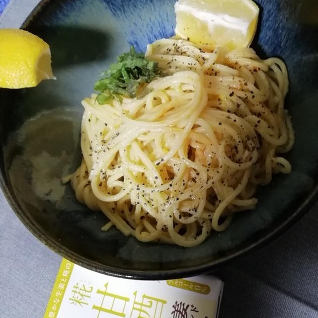 ブラペ！エビ出汁ボナーラ！クリームパスタ！甘酒にピッタリ！