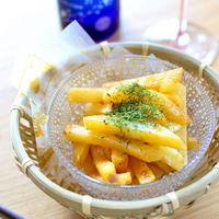 フライドポテト酒盗和えが最高に美味しい！
