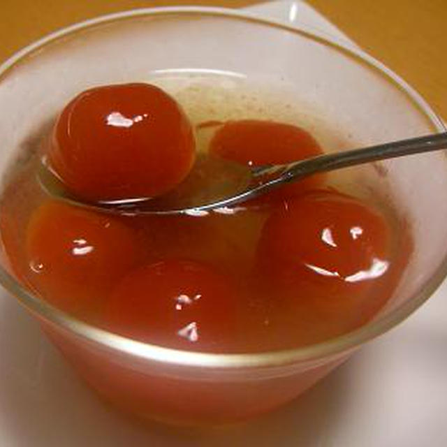 ころんとしたミニトマトのコンポート