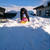お庭で雪遊び♪
