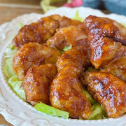 【レシピ】焼肉のタレで大満足♬新玉ねぎの肉巻き♬