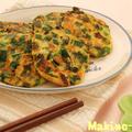 豆腐とニラの落とし焼き★春待ちガーデン