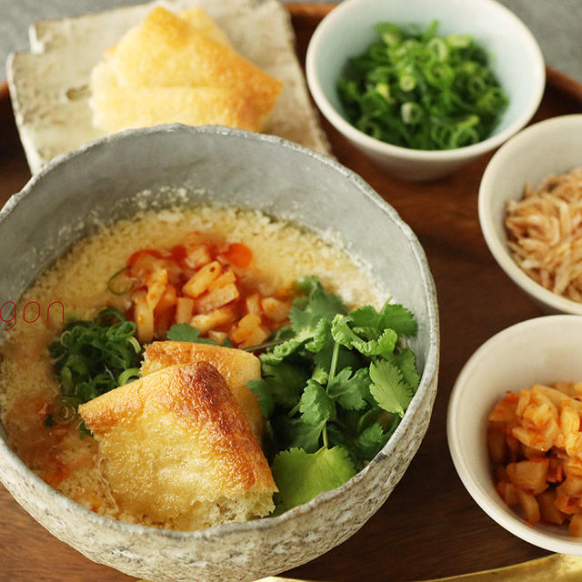 ダイエット中にもおすすめ！5分であったか台湾の朝ごはん「シェントウジャン」鹹豆漿♪