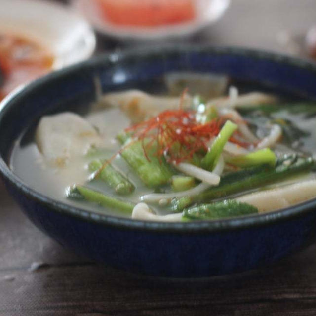 【スパイスアンバサダー】小松菜と春雨と餃子の食べるスープ