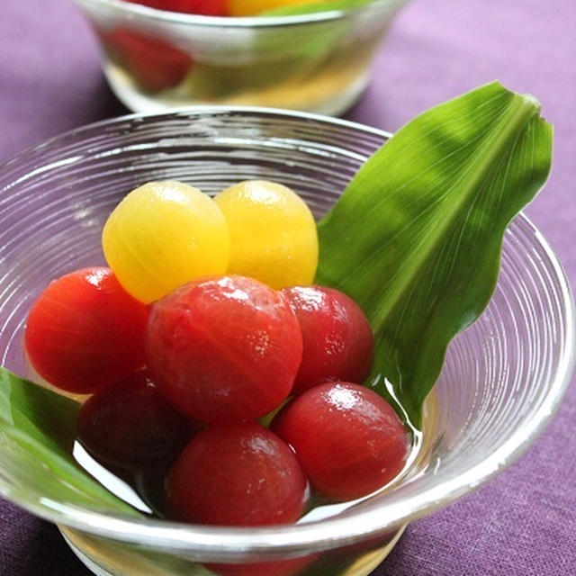 ぷちとまとのおひたし　夏のおもてなしに