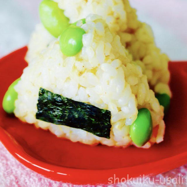 5分で完成☆枝豆おにぎり