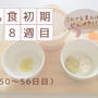 #8【離乳食初期】マネするだけでＯＫ！【8週目の献立表＆レシピ】