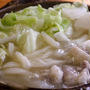 鶏とキャベツの煮込みうどん
