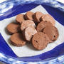 材料3つでサクほろ食感！チョコレート70パーセントの焼きチョコクッキーの簡単作り方。