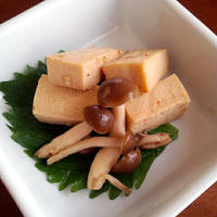 きのうのおつまみ　　高野豆腐としめじ
