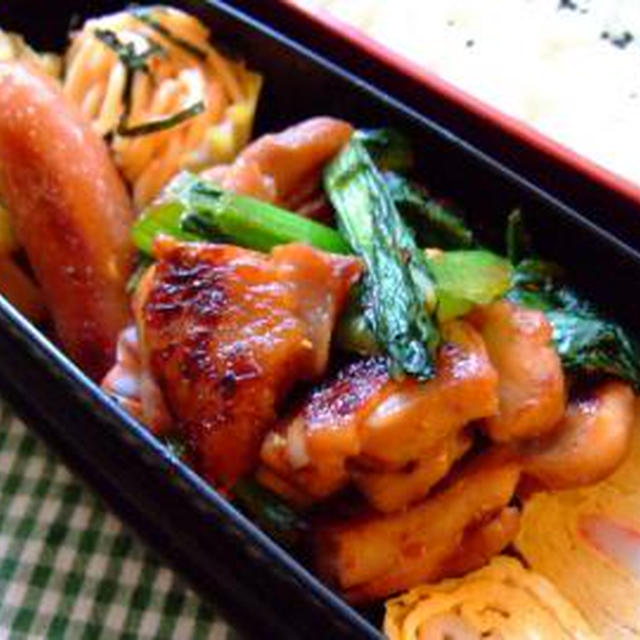 鶏肉と小松菜のピリカラ弁当