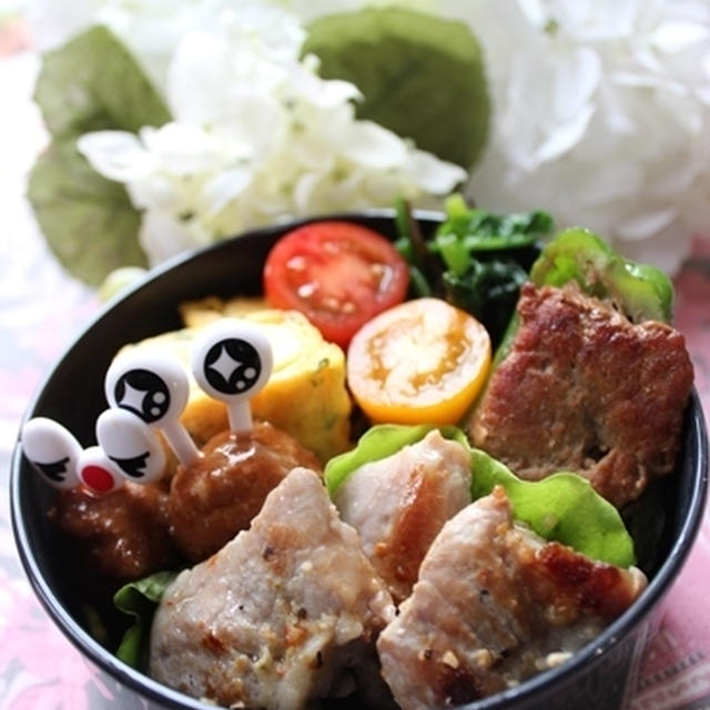 今日の息子のお弁当❤　温かいお野菜たっぷり『けんちん汁』もね(^_-)-☆