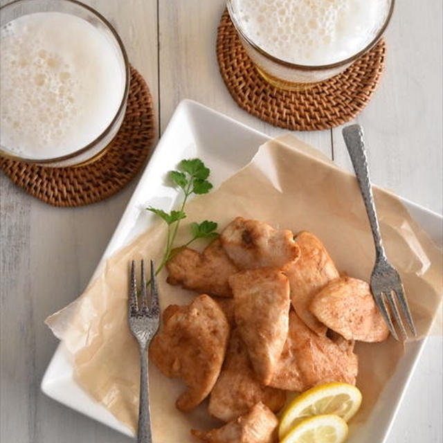 鶏むね肉でスモーク風チキン