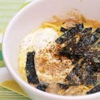 レンジで簡単♪鶏と海苔の親子蒸し