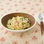 明太アボカドとしめじのクリームパスタ