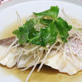 レシピ　白身魚の中華風蒸し物