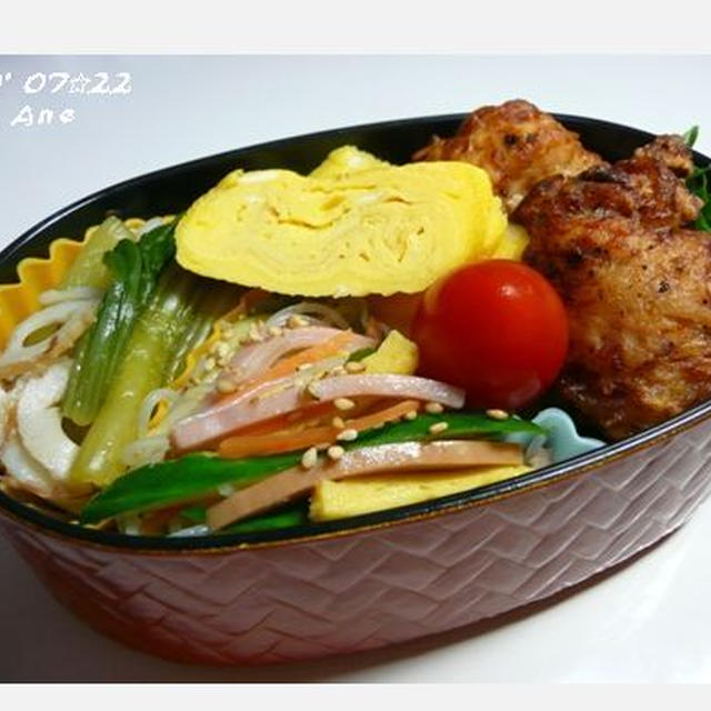 ０７☆２２　今日から夏休み！お弁当３個♪