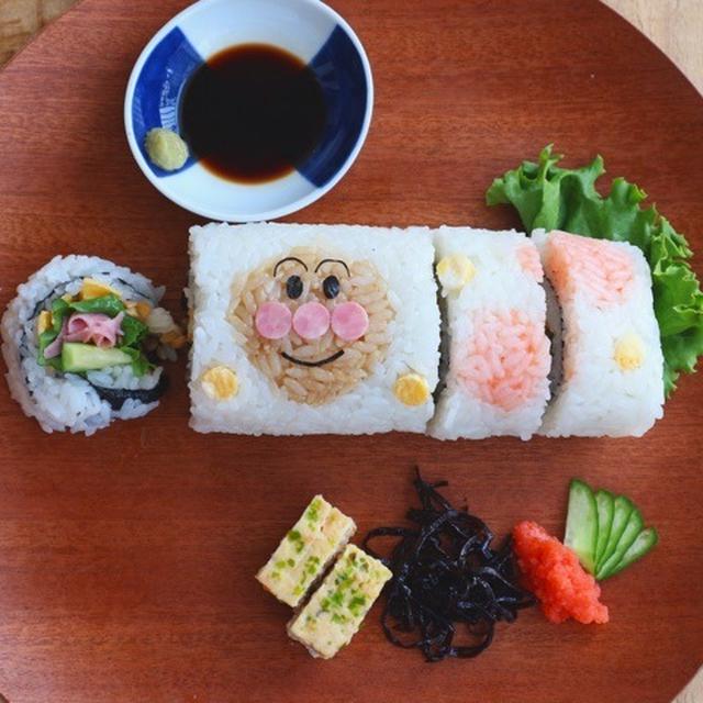 アンパンマンデコ巻き寿司