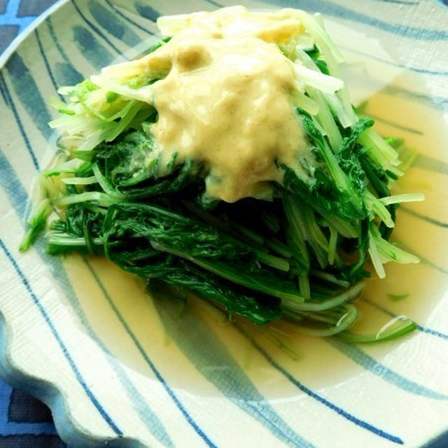 シャキシャキ水菜の辛し和え・・・くらしのアンテナに掲載です！