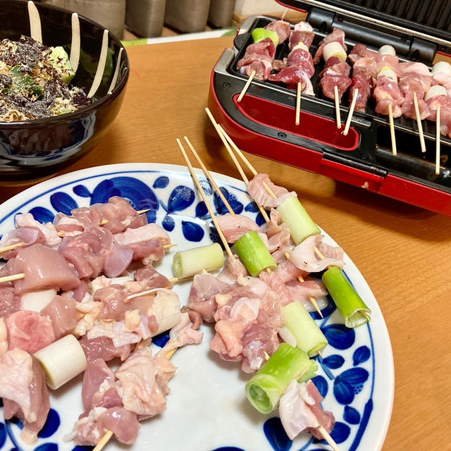 【ホットサンドメーカーde】5分で焼ける絶品焼き鳥ができるんです！！
