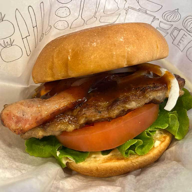 モスバーガーの、新とびきりベーコン＆チーズ 〜北海道チーズ〜