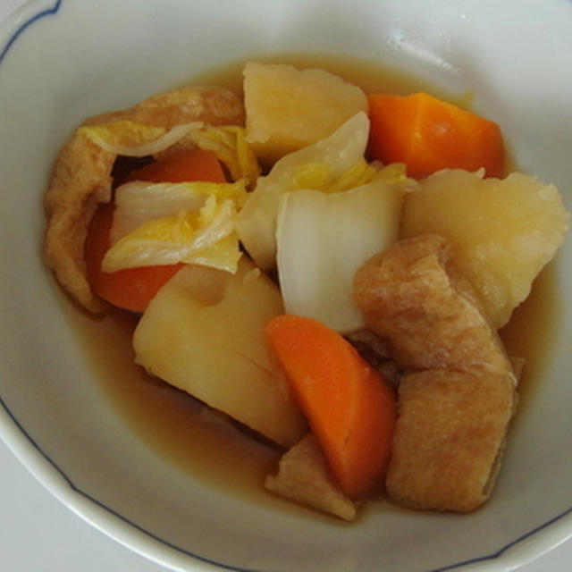 うす揚げと根菜類の煮物★★★