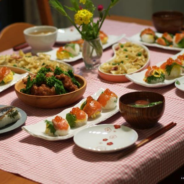 ひな祭りの晩ごはんとイベント開催のお知らせ