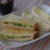 【イースト】角食でホットサンド。