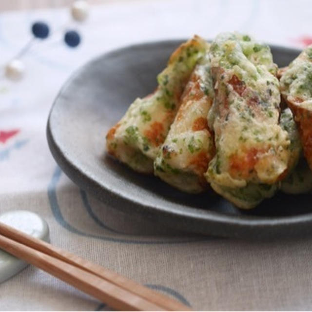 5分で完成！懐かしい味。磯部ちくわの揚げ焼き♡