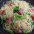 白菜とベーコンのパスタ