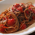 Spaghetti di Farro alla Puttanesca by Higucciniさん