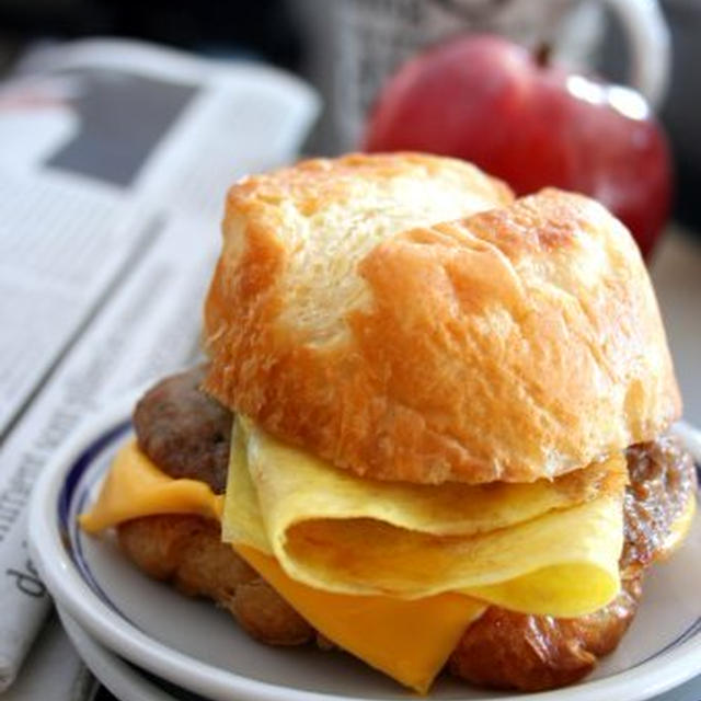 Breakfast Sandwichファストフードみたいな朝食用サンドイッチ