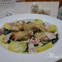 鶏肉とほうれん草じゃがいものクリーム仕立て