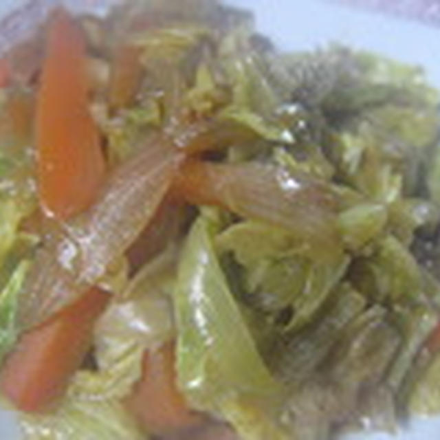 「豚肉とキャベツの炒め物」