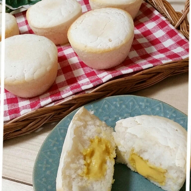 [レシピ]米粉のふんわりクリームパン／昨日のデート♡