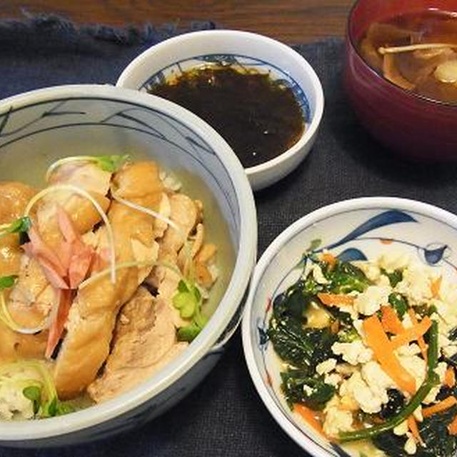 ホウレンソウと豆腐の炒め煮&３月から・・・