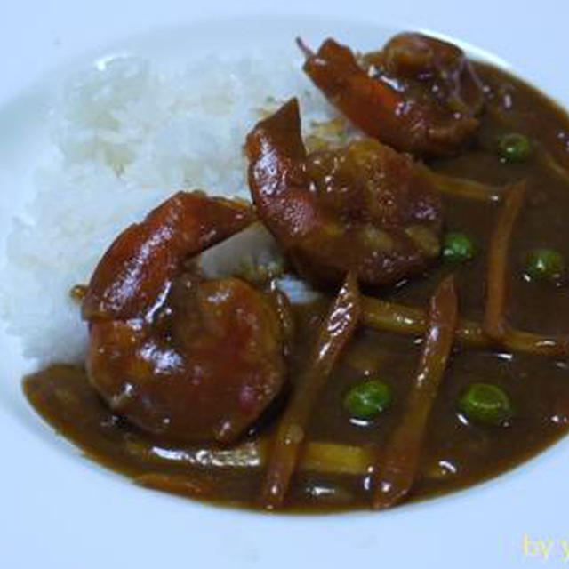 カレーハーフを使った海老と筍のカレー♪