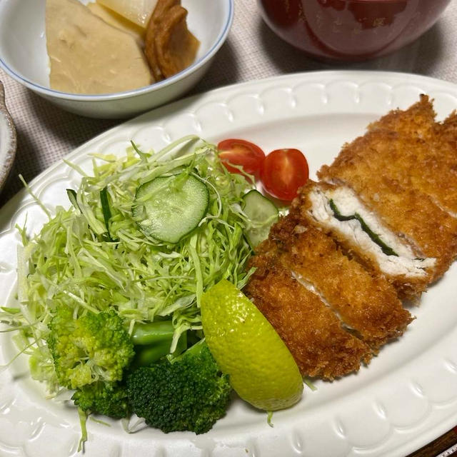 ささみの紫蘇はさみフライ&今日のお弁当