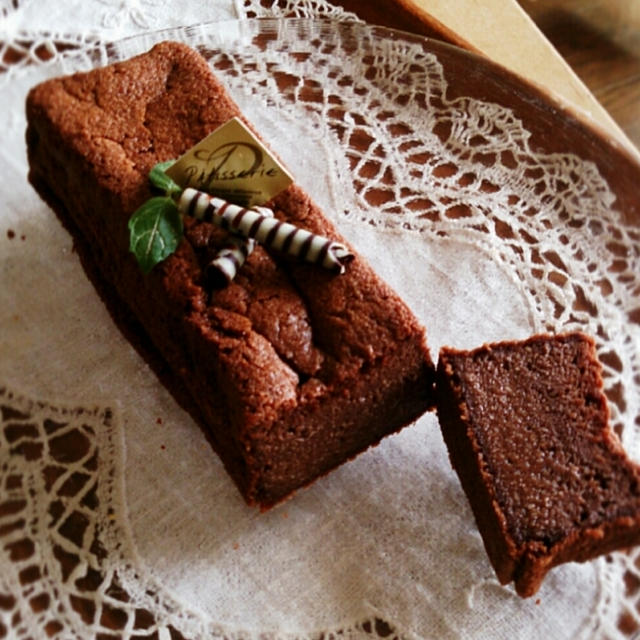 生チョコ風お豆腐チョコケーキ。